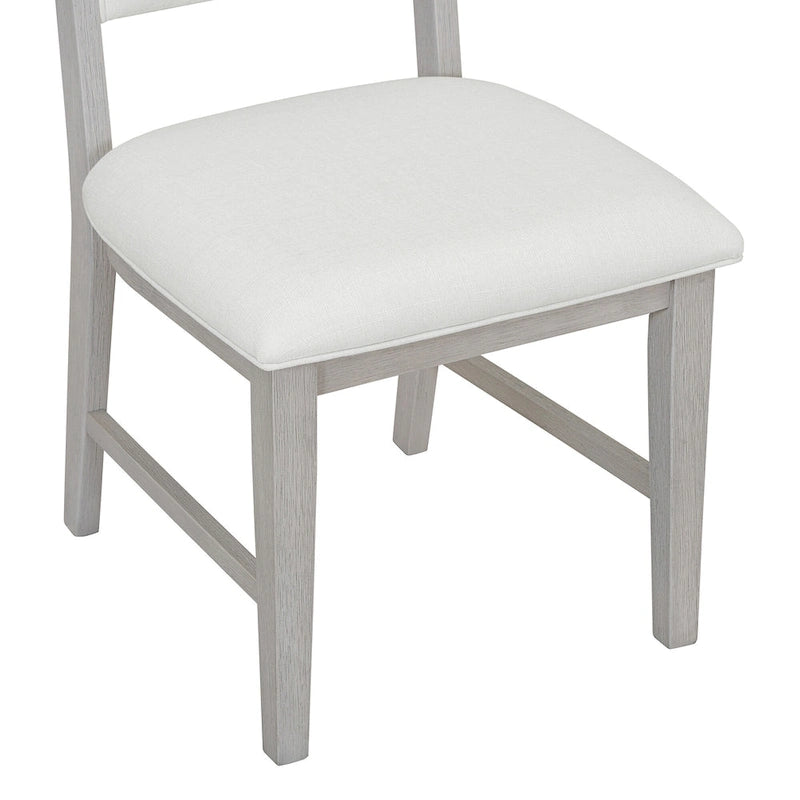 Ensemble table et 4 chaises de salle à manger, ensemble table de cuisine en bois avec table ronde et 4 chaises rembourrées