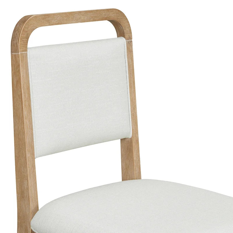 Ensemble table et 4 chaises de salle à manger, ensemble table de cuisine en bois avec table ronde et 4 chaises rembourrées