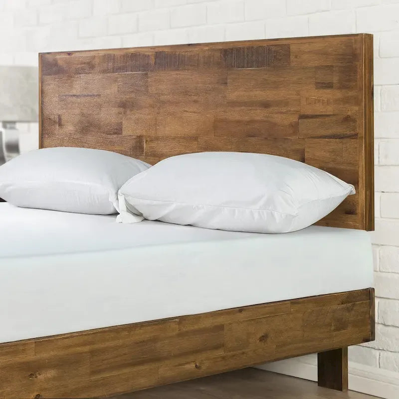 Cadre de lit plateforme Priage by Brown Wood avec tête de lit réglable