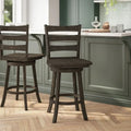 Tabouret de comptoir pivotant commercial en bois