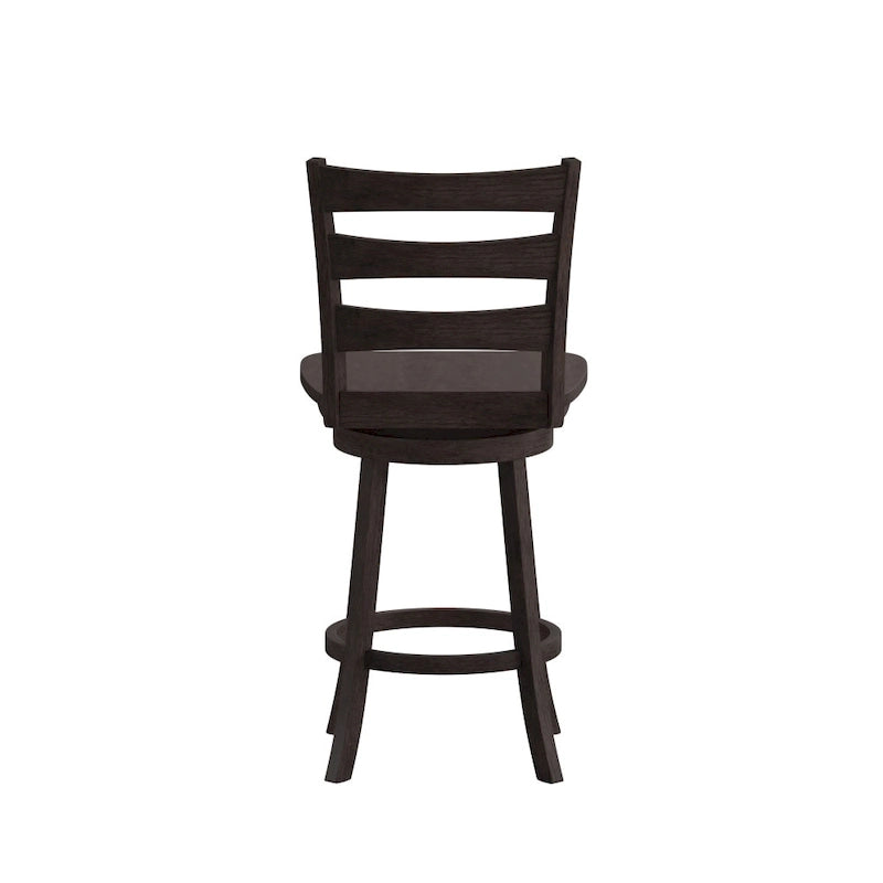 Tabouret de comptoir pivotant commercial en bois
