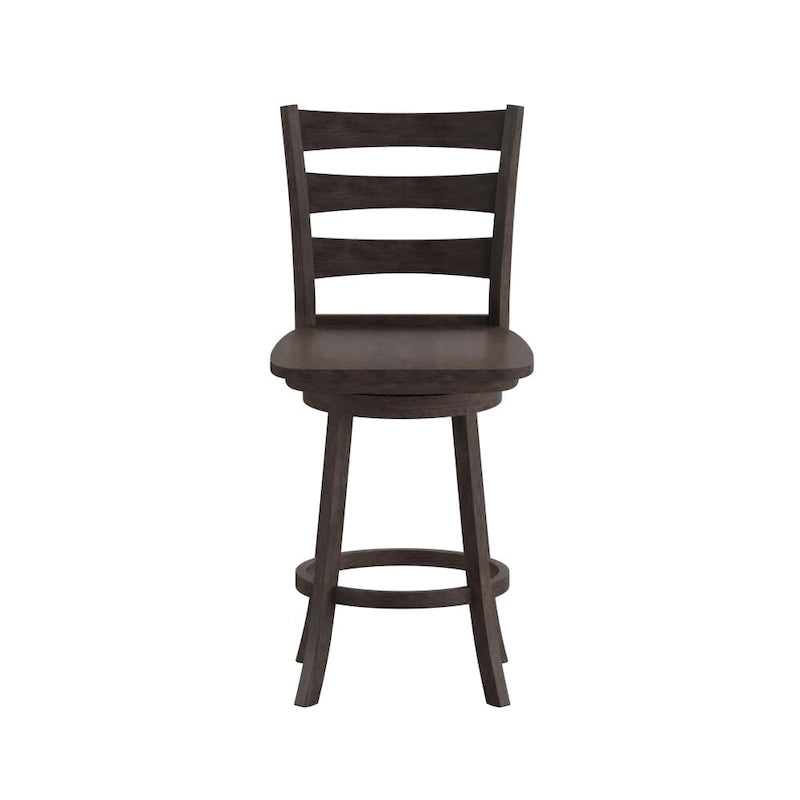 Tabouret de comptoir pivotant commercial en bois
