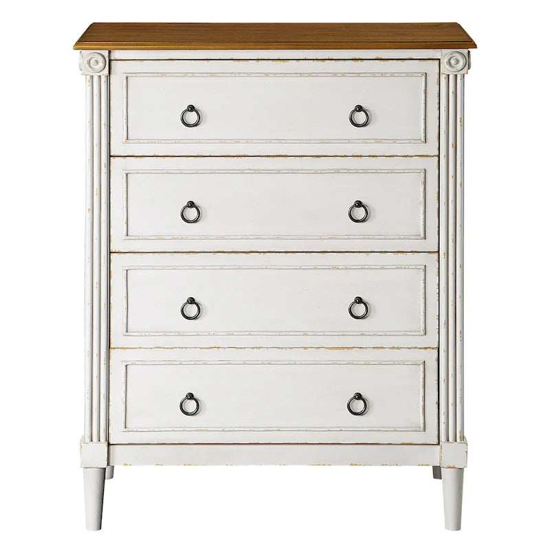 Commode 4 tiroirs en bois massif Joneigh par