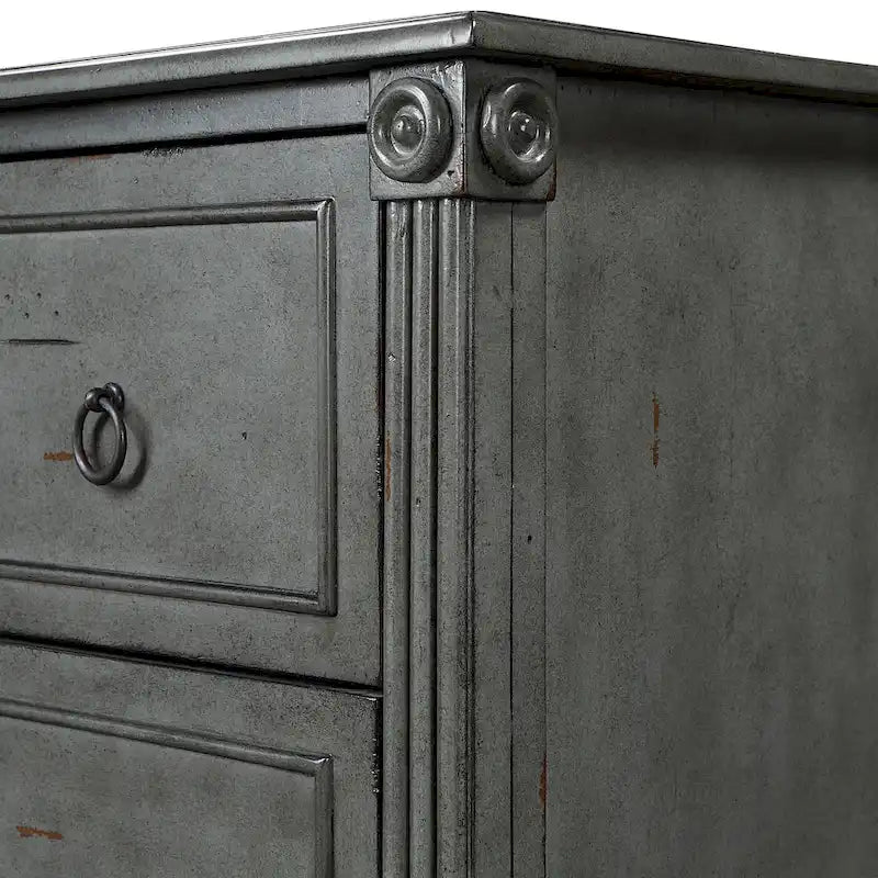 Commode 4 tiroirs en bois massif Joneigh par