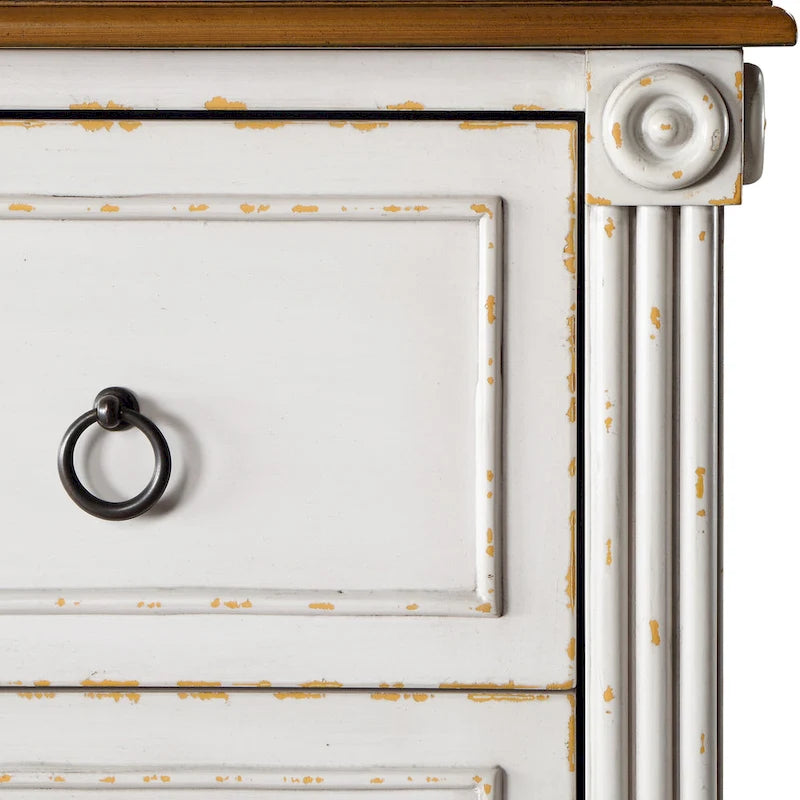 Commode 4 tiroirs en bois massif Joneigh par