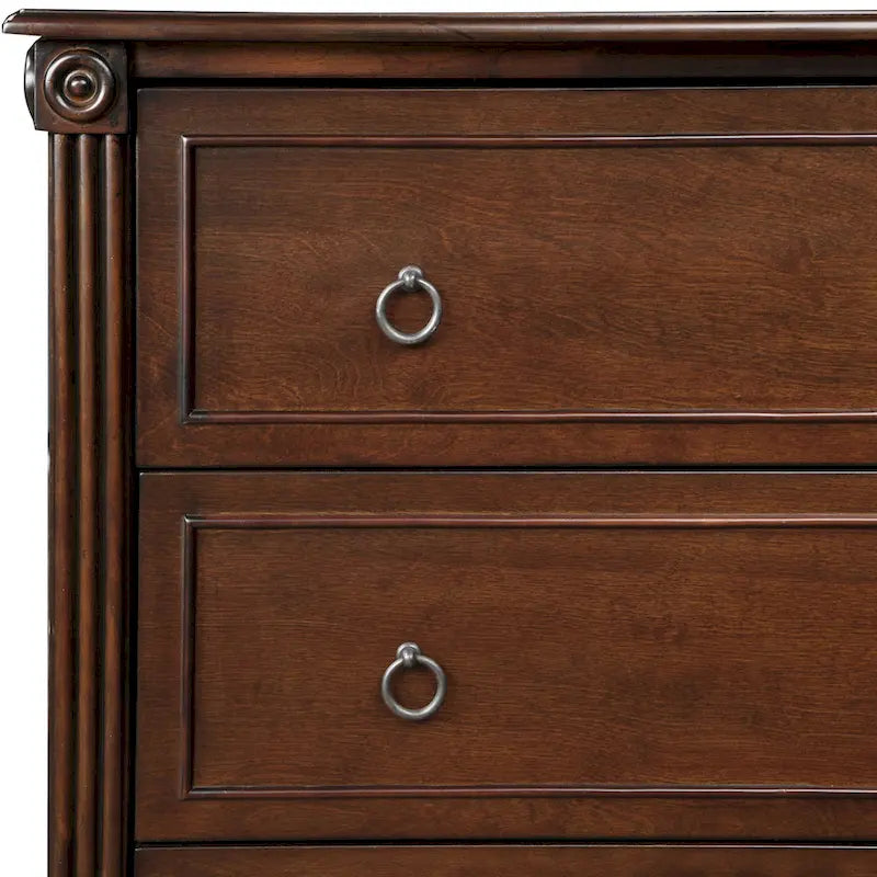 Commode 4 tiroirs en bois massif Joneigh par