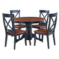 Larken Black and Oak 5-piece Dining Furniture Set