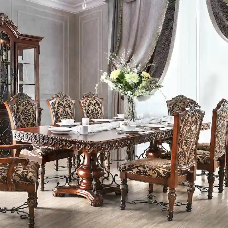  Nald Cherry 120-inch Wood Expandable Dining Table