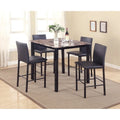  Citico Counter Height Brown/Black Faux Marble 5-piece Dining Set