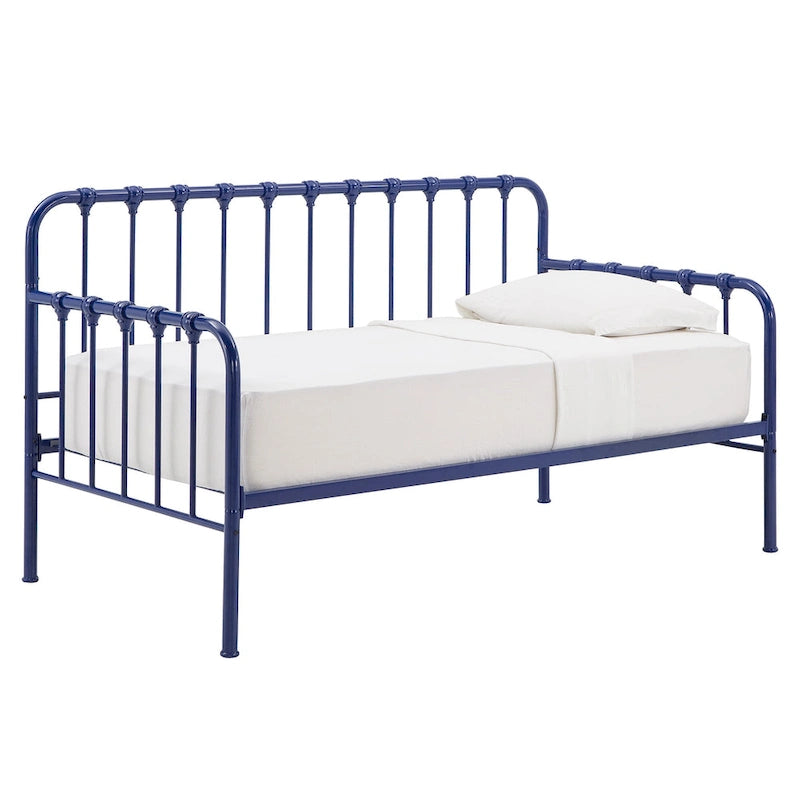 Lit de repos Constance en métal avec lit gigogne relevable par