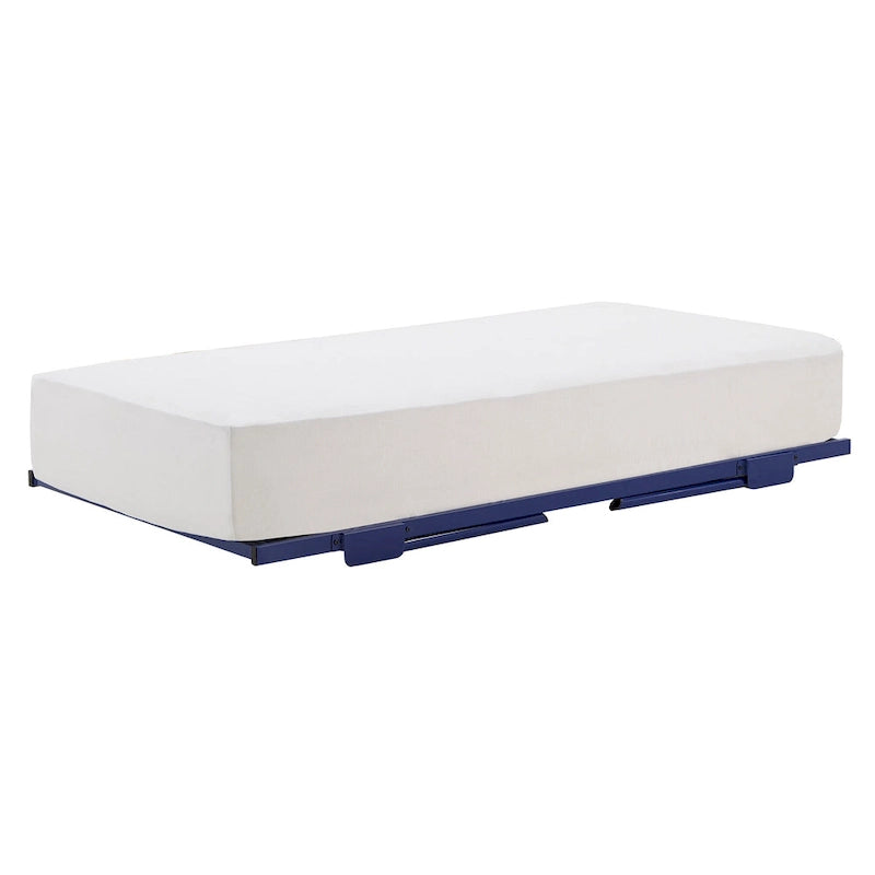 Lit de repos Constance en métal avec lit gigogne relevable par
