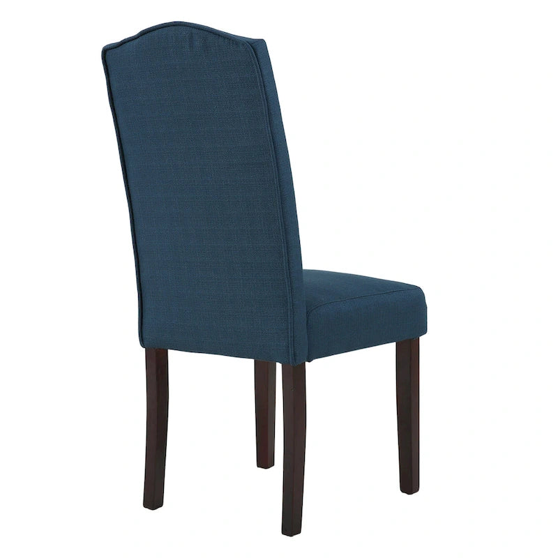 Chaises de salle à manger Parson rembourrées en tissu avec garniture cloutée (lot de 2)