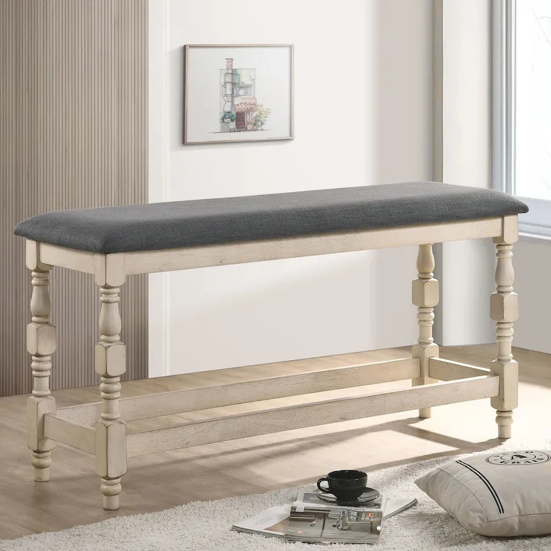 Banc de comptoir Graypath Farmhouse de 50 pouces
