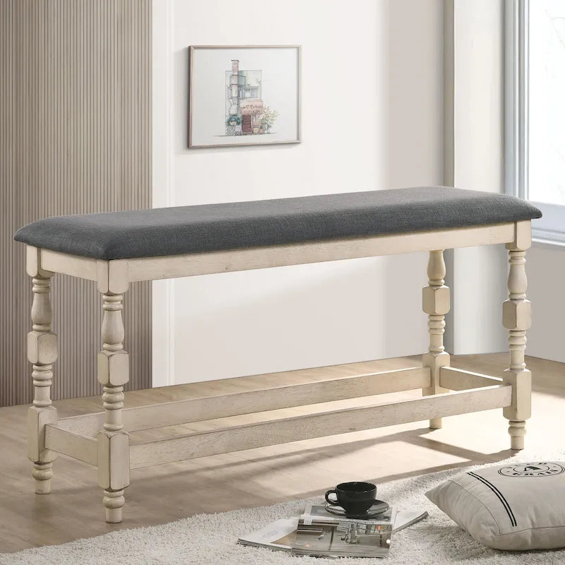 Banc de comptoir Graypath Farmhouse de 50 pouces