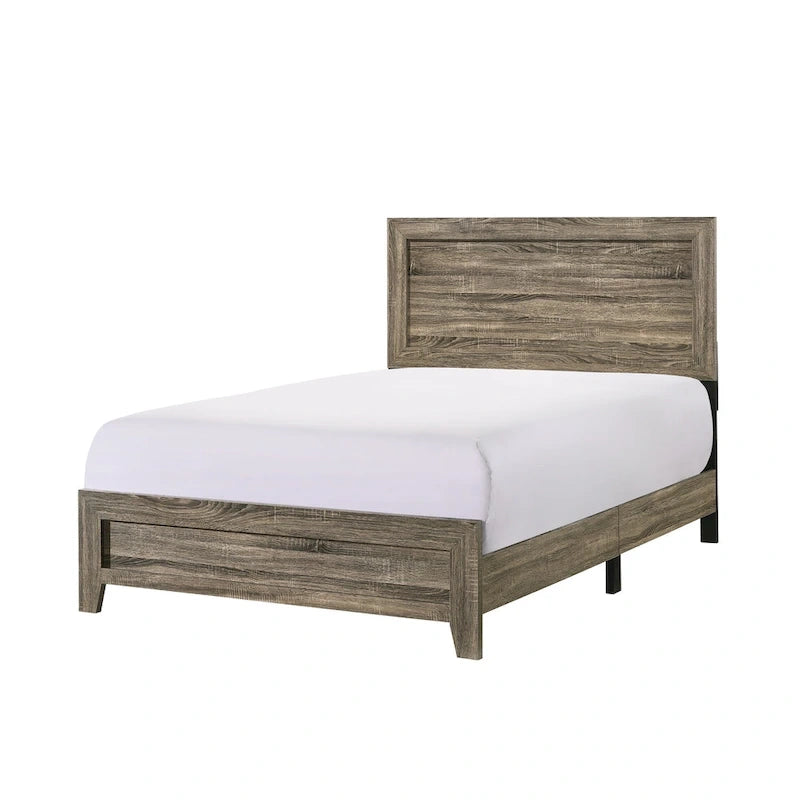 Ensemble de chambre à coucher 6 pièces Linette, marron