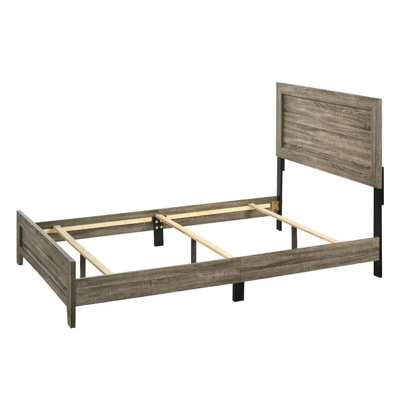 Ensemble de chambre à coucher 6 pièces Linette, marron