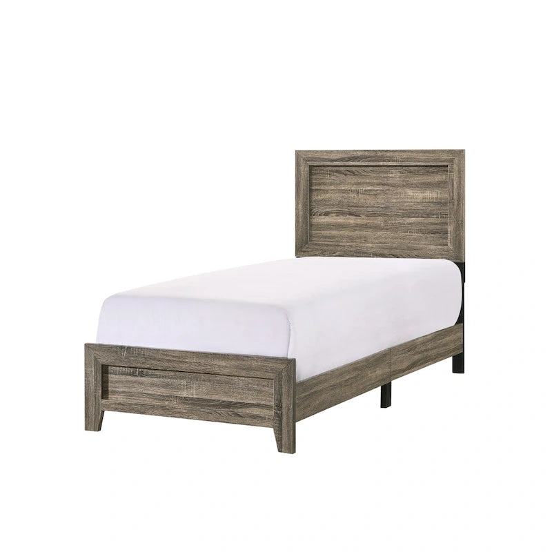 Ensemble de chambre à coucher 6 pièces Linette, marron