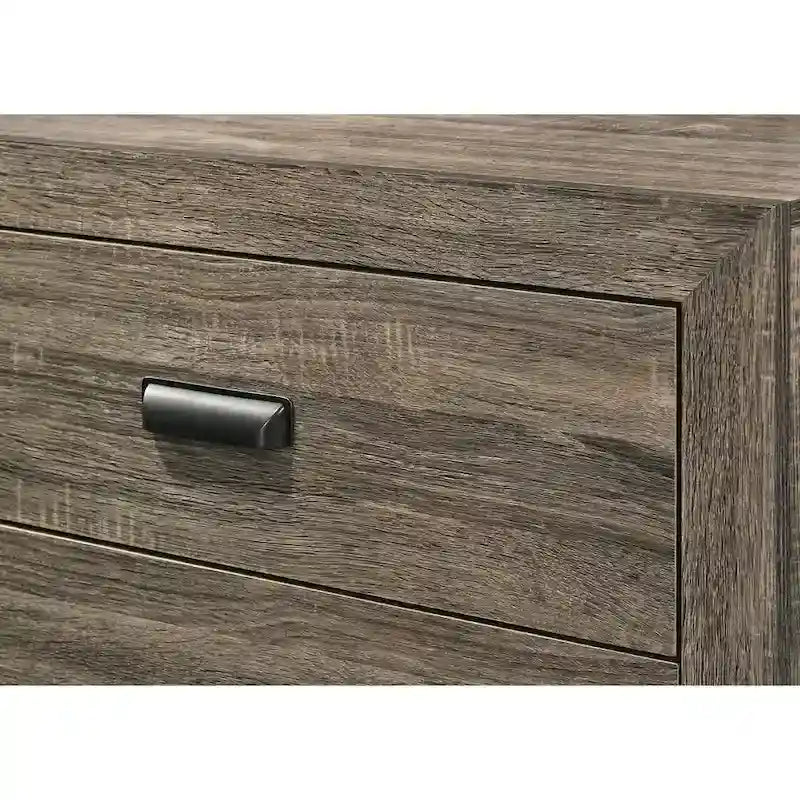 Ensemble de chambre à coucher 6 pièces Linette, marron
