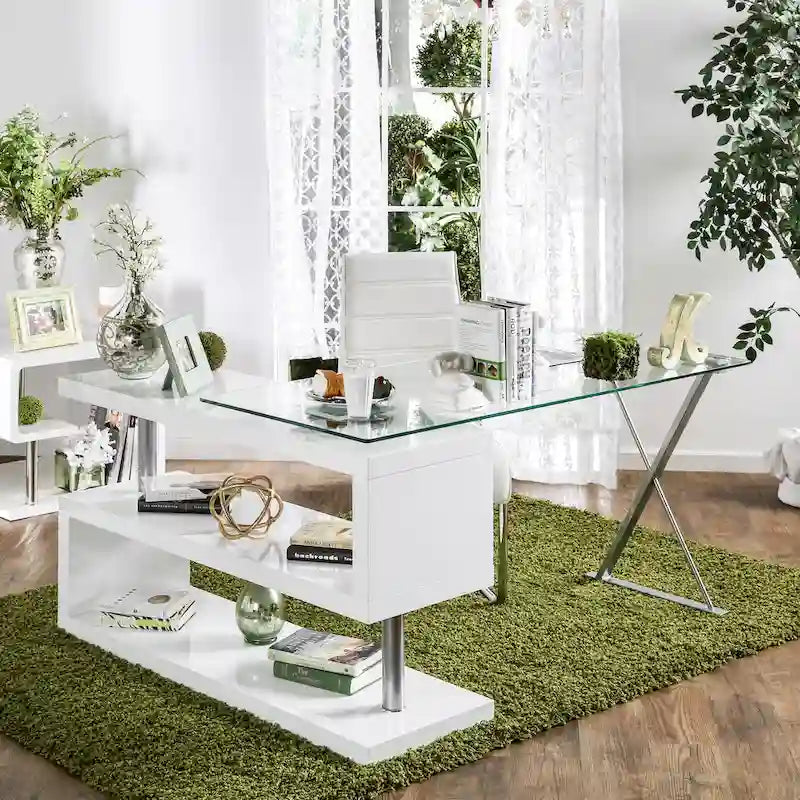 Marisa Contemporary 59-inch Metal Convertible Computer Desk by 