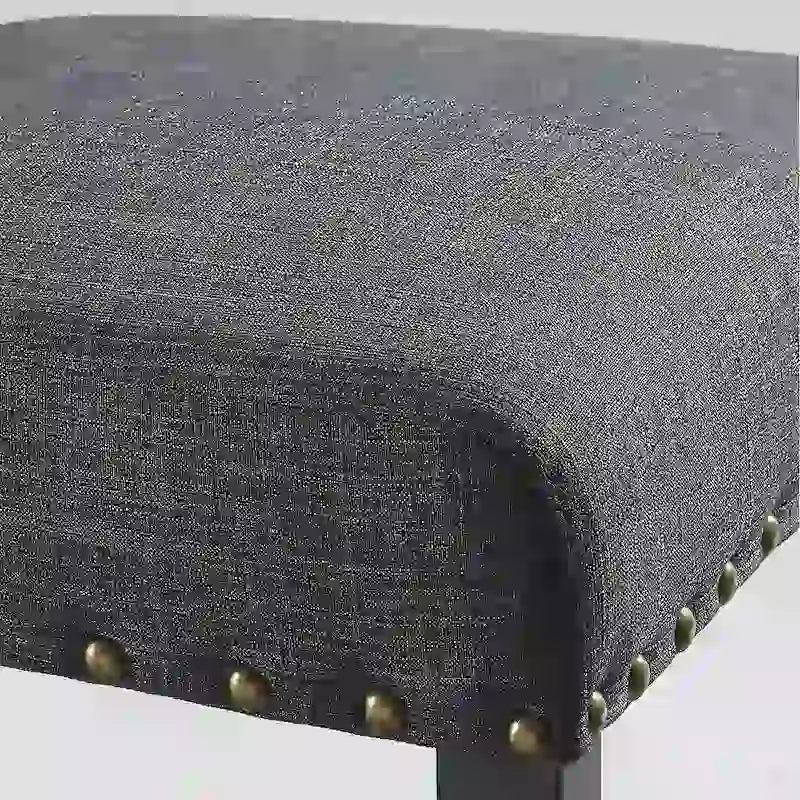 Table de bar expresso ronde 3 pièces Biony 36 avec 2 tabourets de bar cloutés