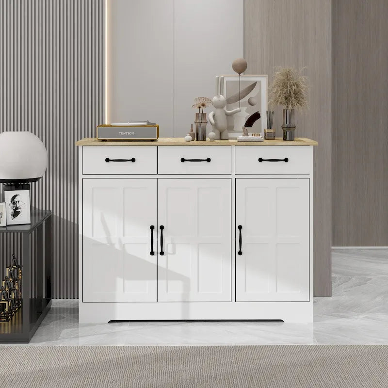 Meuble de rangement, vaisselier, blanc