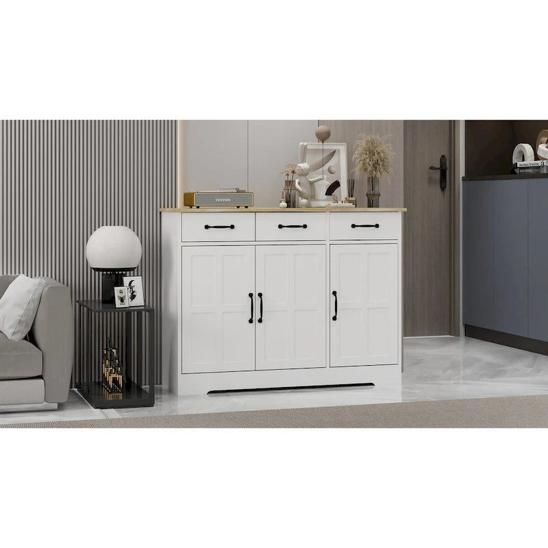 Meuble de rangement, vaisselier, blanc