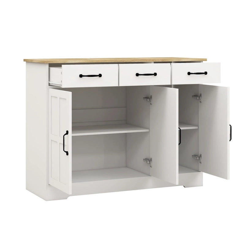 Meuble de rangement, vaisselier, blanc