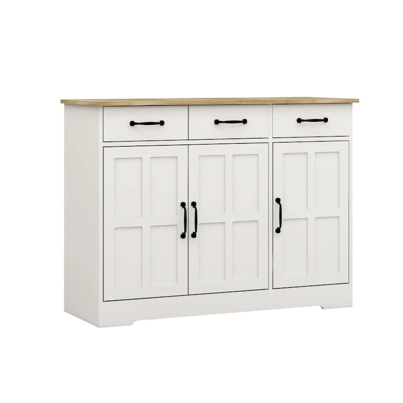 Meuble de rangement, vaisselier, blanc