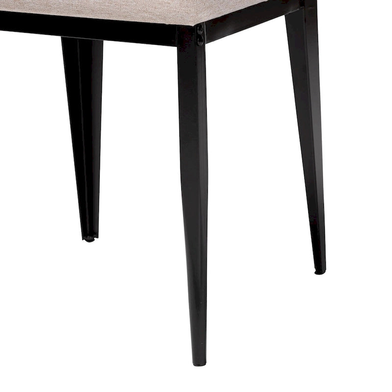 Ensemble de salle à manger Bishop Industrial Fabric and Metal de 5 pièces