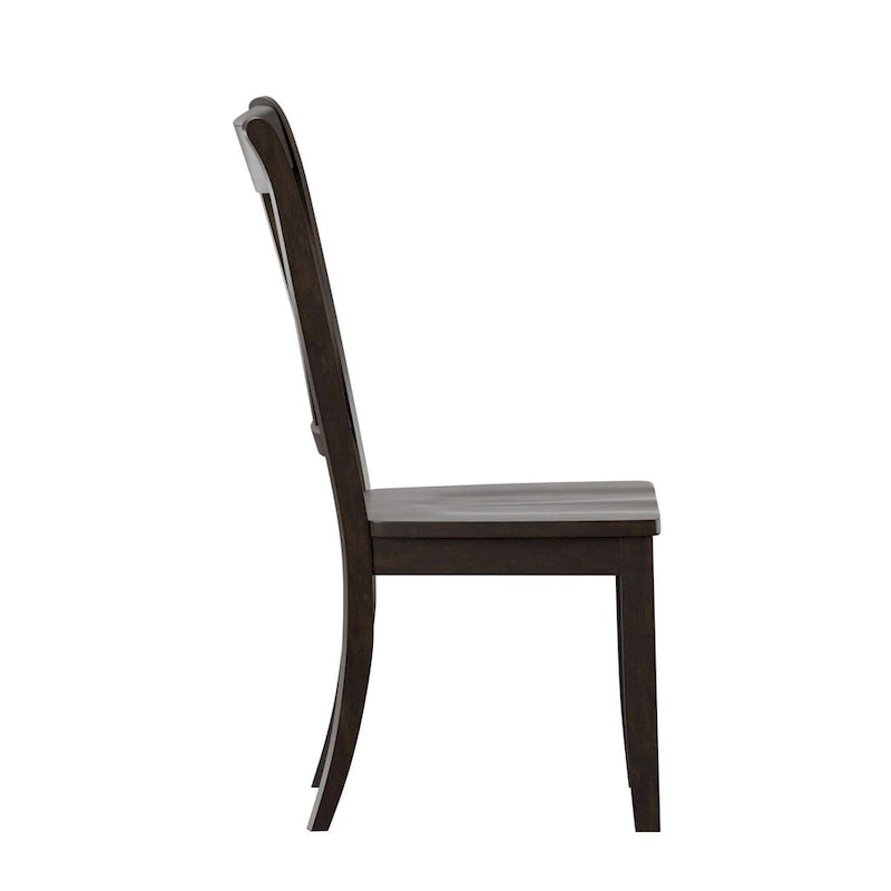 Chaise de salle à manger Eleanor X Back en bois (lot de 2) par