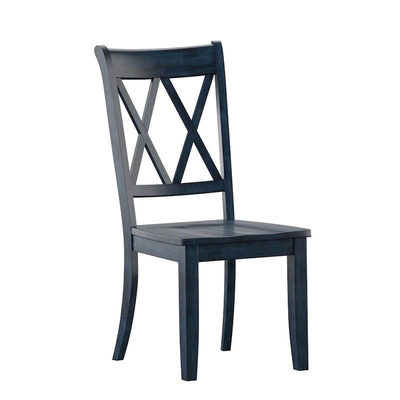 Chaise de salle à manger Eleanor X Back en bois (lot de 2) par