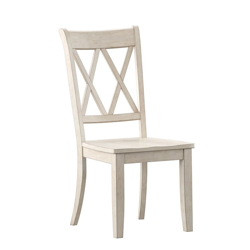 Chaise de salle à manger Eleanor X Back en bois (lot de 2) par