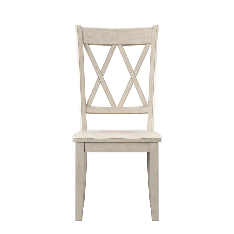 Chaise de salle à manger Eleanor X Back en bois (lot de 2) par