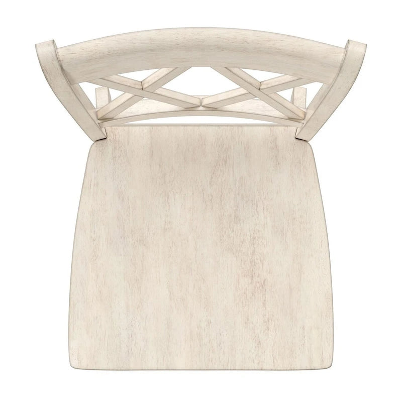 Chaise de salle à manger Eleanor X Back en bois (lot de 2) par
