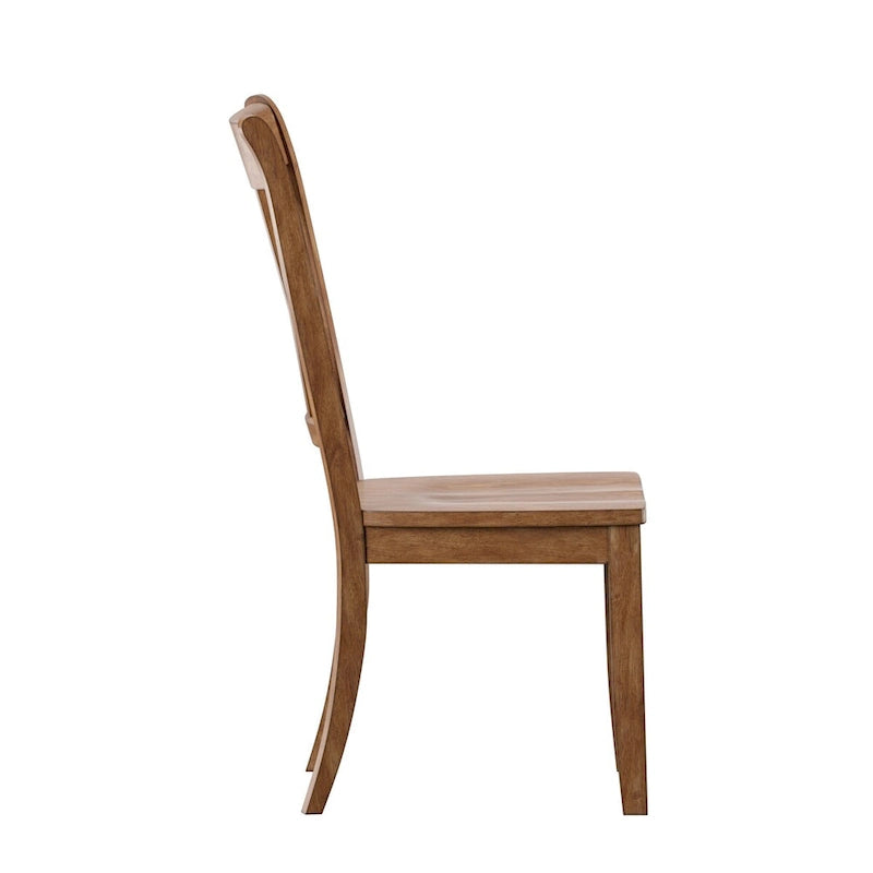 Chaise de salle à manger Eleanor X Back en bois (lot de 2) par