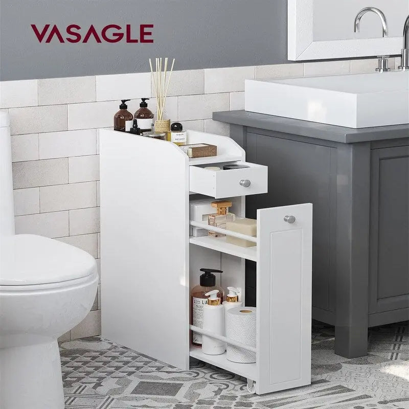 Petit meuble de rangement pour salle de bain - 15,7P x 7L x 27,5H