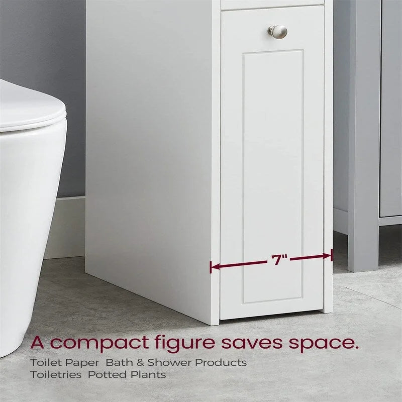 Petit meuble de rangement pour salle de bain - 15,7P x 7L x 27,5H