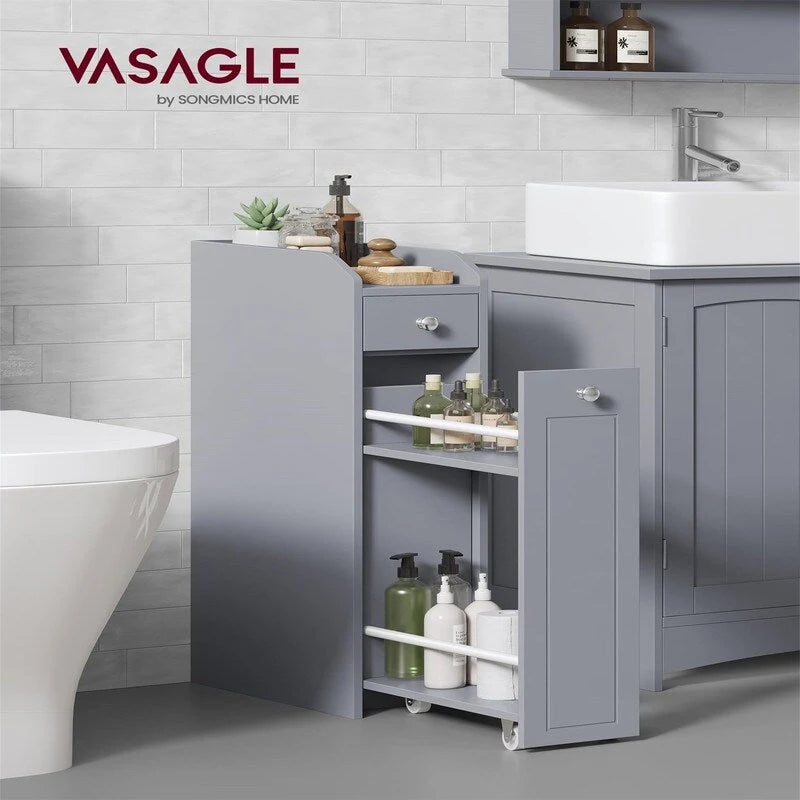 Petit meuble de rangement pour salle de bain - 15,7P x 7L x 27,5H