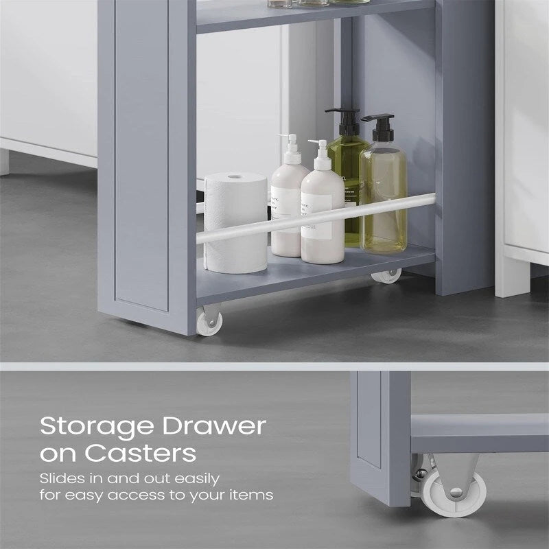 Petit meuble de rangement pour salle de bain - 15,7P x 7L x 27,5H