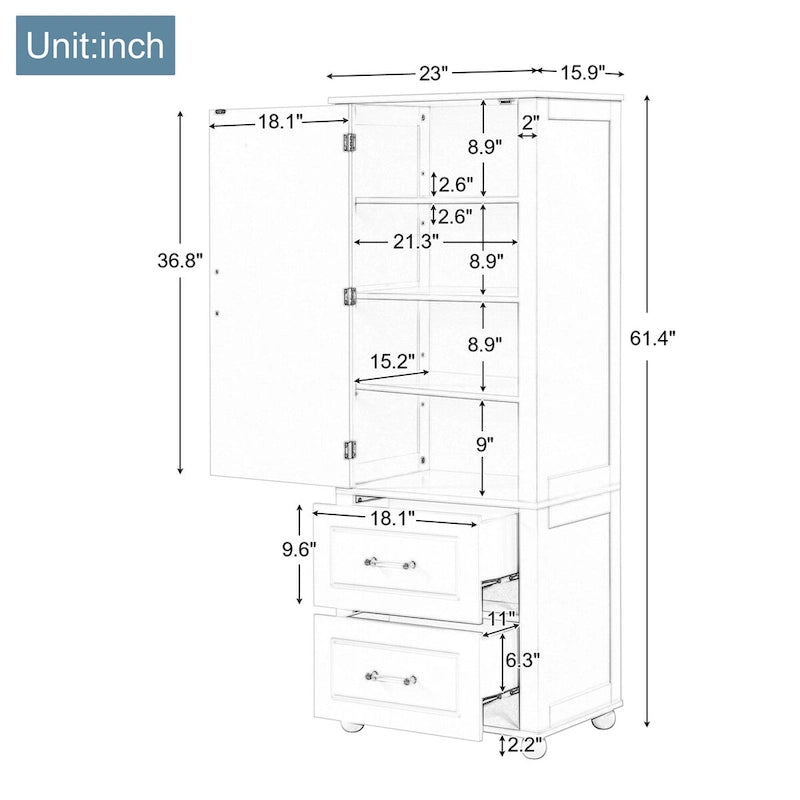 Meuble de rangement haut pour salle de bain