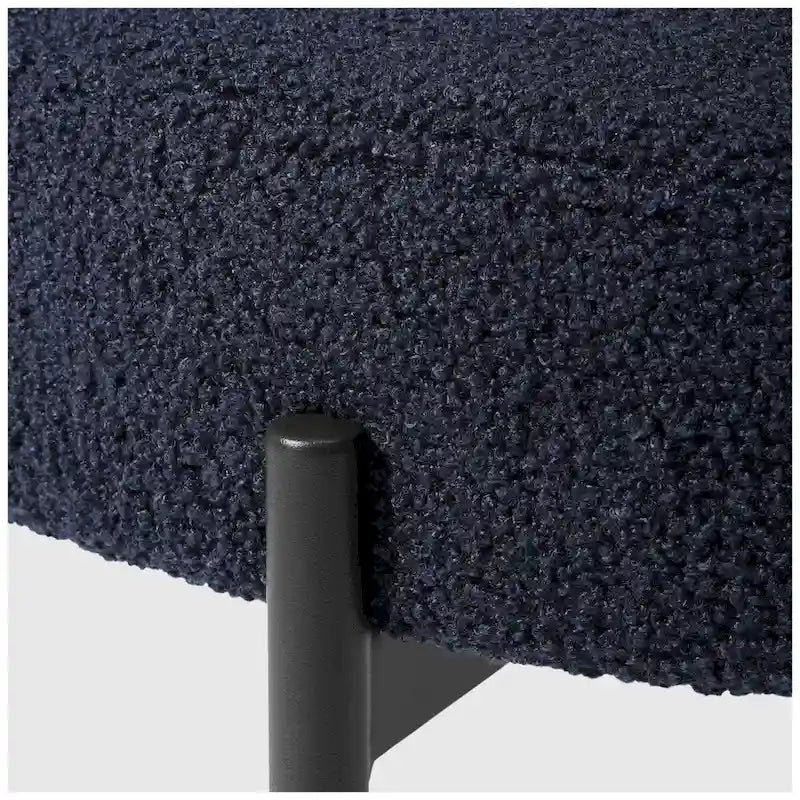 Chaise de salle à manger Bayville en métal avec dossier incurvé et revêtement en tissu (Lot de 4)