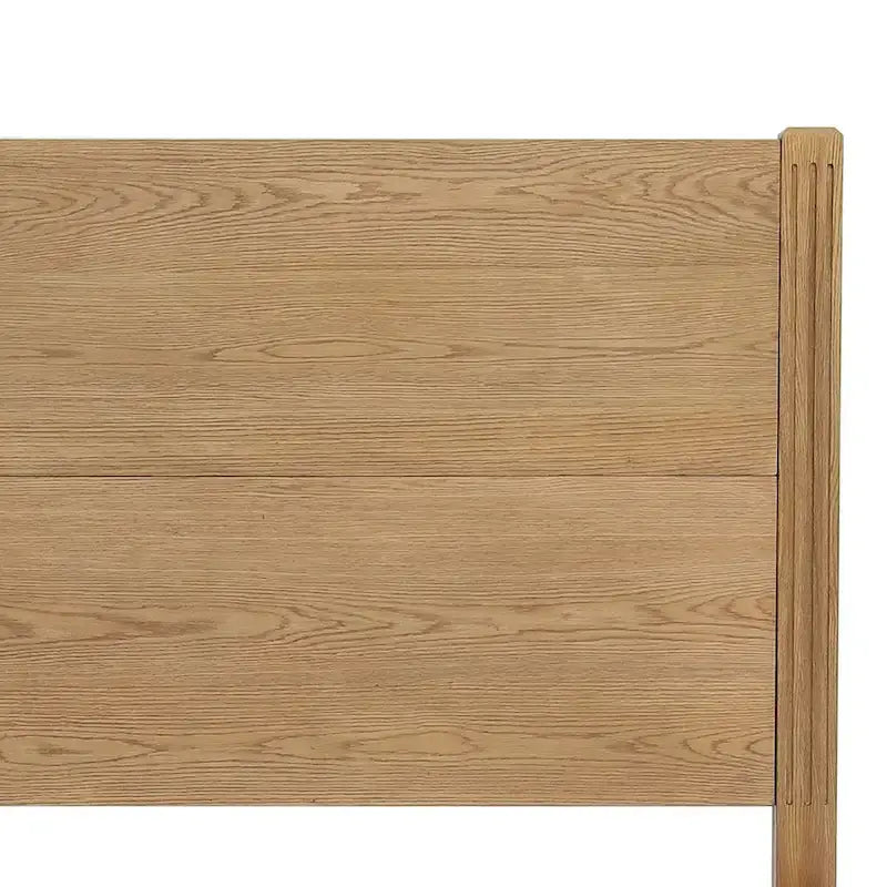 Lit plateforme en panneaux de bois massif avec tête de lit, lits doubles rustiques en bois, cadre de lit, mobilier de chambre à coucher