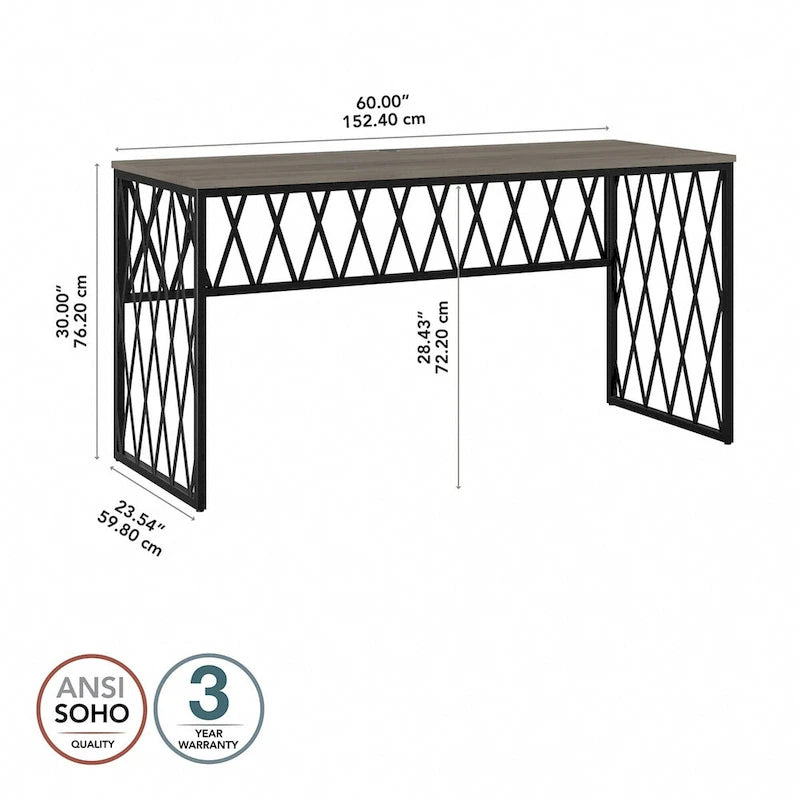 Bureau de style industriel City Park 60W