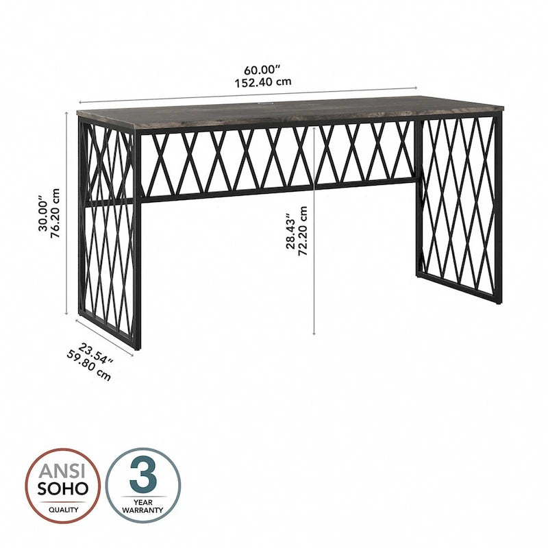 Bureau de style industriel City Park 60W